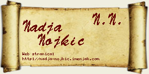 Nadja Nojkić vizit kartica